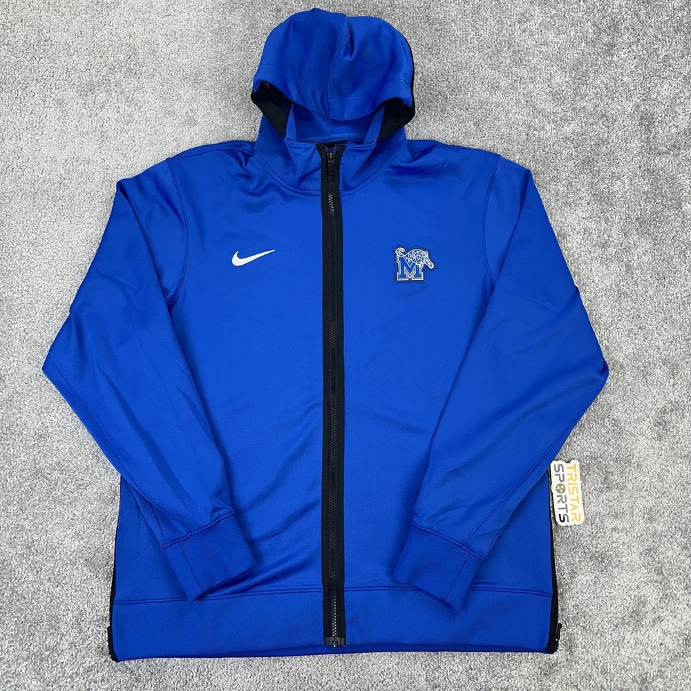 Memphis Tigers Jacket Mens XL Blue Nike Elite Dri-Fit Shooting PE Team Issue